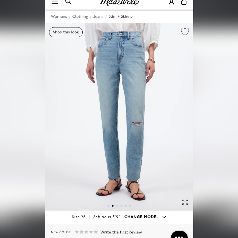Madewell Perfect Vintage Jeans